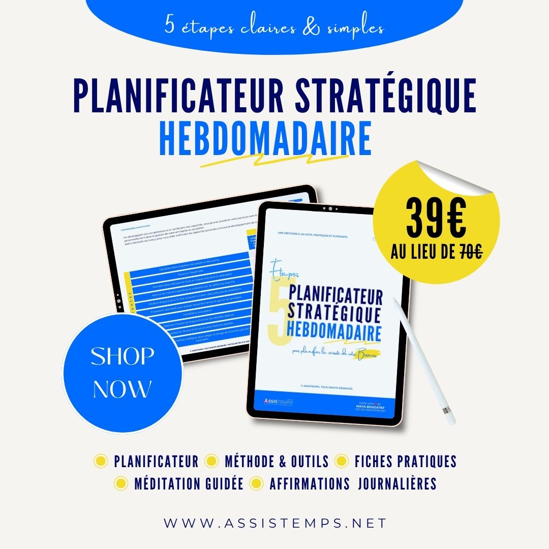 Planificateur stratégique Hebdo - Assistemps