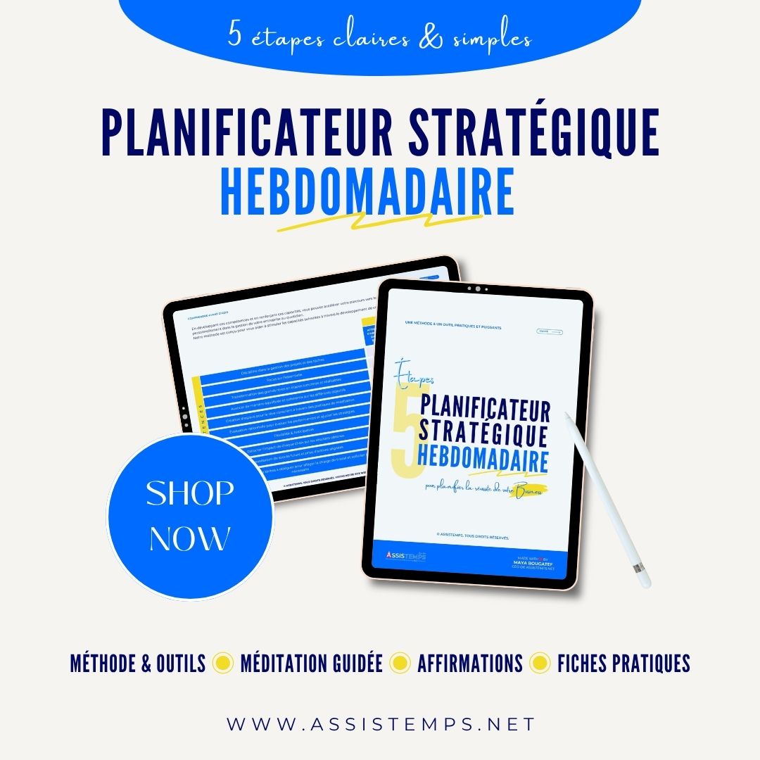 Planificateur Strat&eacute;gique hebdo
